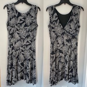Loft fit and flare dress
